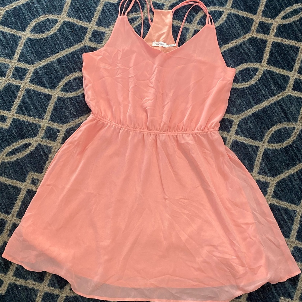 Salmon colored dress